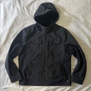 Men's Black Hooded Jacket